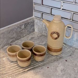 Vintage Pottery Craft Wine Serving Set (5 pcs)
